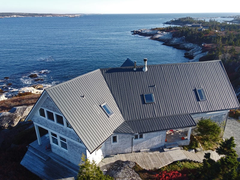 Halifax home with metal roof installed by Ruggles Contracting.