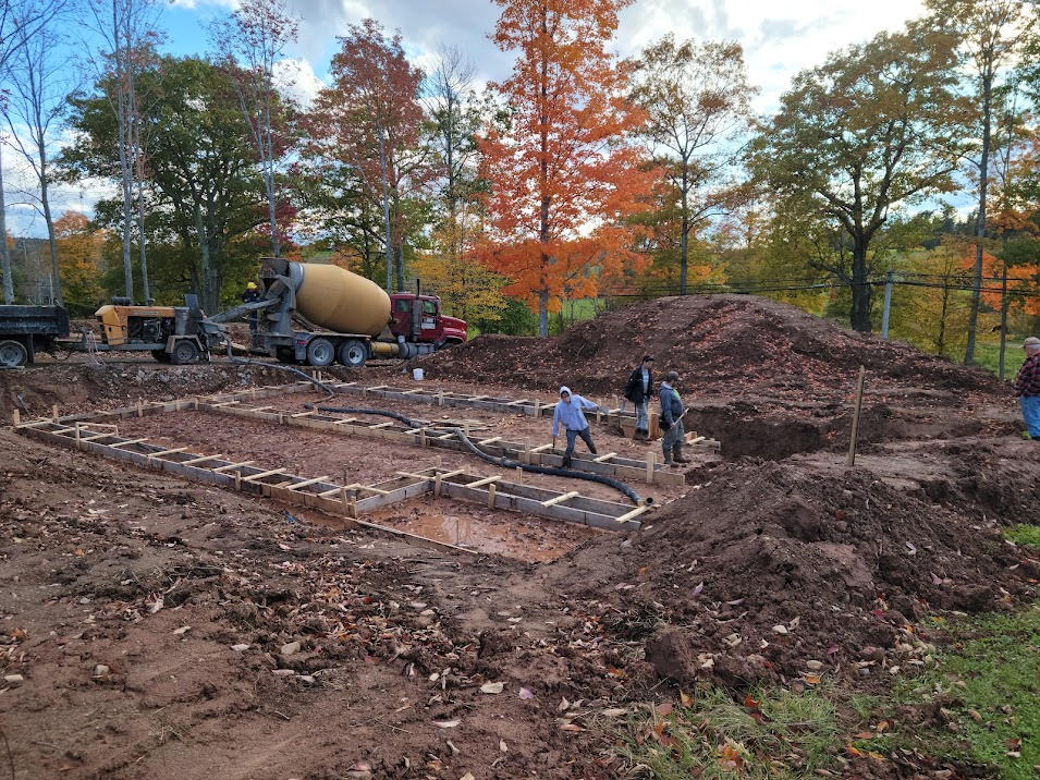 Ruggles Contracting working on new build home construction in Halifax foundation